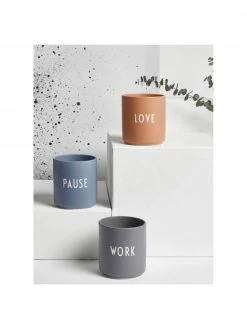 Design Letters Mug design en porcelaine bleu Favourite PAUSE, Ø 8 cm x haut. 9 cm, 250 mlDisponibilité limitée -Cuisine Soldes 2022 Mug design en porcelaine bleu Favourite PAUSE 3