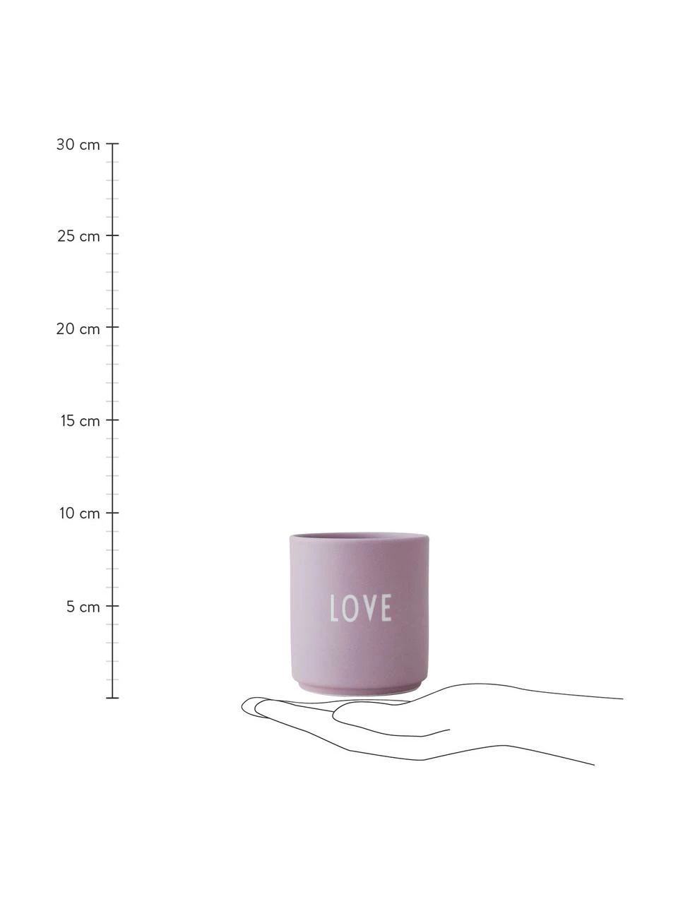 Design Letters Mug design en porcelaine violet Favorite avec lettrage LOVE, Ø 8 cm x haut. 9 cm, 250 ml 5 Design Letters Mug design en porcelaine violet Favorite avec lettrage LOVE, Ø 8 cm x haut. 9 cm, 250 ml – Image 3