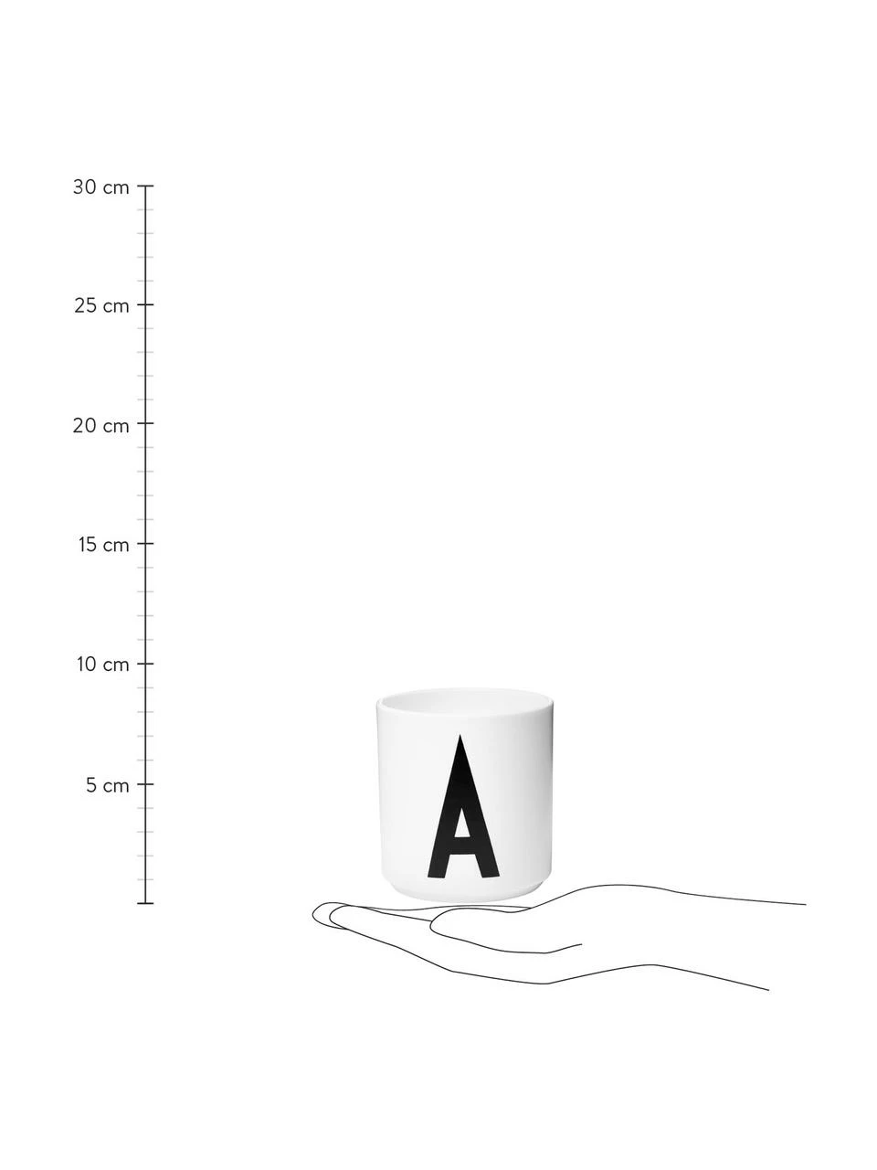 Design Letters Mug design porcelaine avec une lettre Personal (variantes de A à Z), Mug A, 250 ml 7 Design Letters Mug design porcelaine avec une lettre Personal (variantes de A à Z), Mug A, 250 ml – Image 5