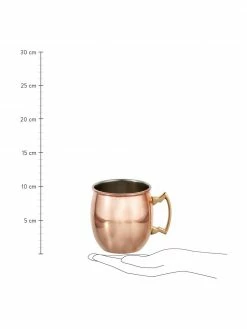 Mug en cuivre Moscow Mule à surface lisse Shiny, Ø 9 x haut. 10 cm, 450 ml -Cuisine Soldes 2022 Mug en cuivre Moscow Mule a surface lisse Shiny 2