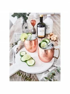 Mug en cuivre Moscow Mule à surface lisse Shiny, Ø 9 x haut. 10 cm, 450 ml -Cuisine Soldes 2022 Mug en cuivre Moscow Mule a surface lisse Shiny 5