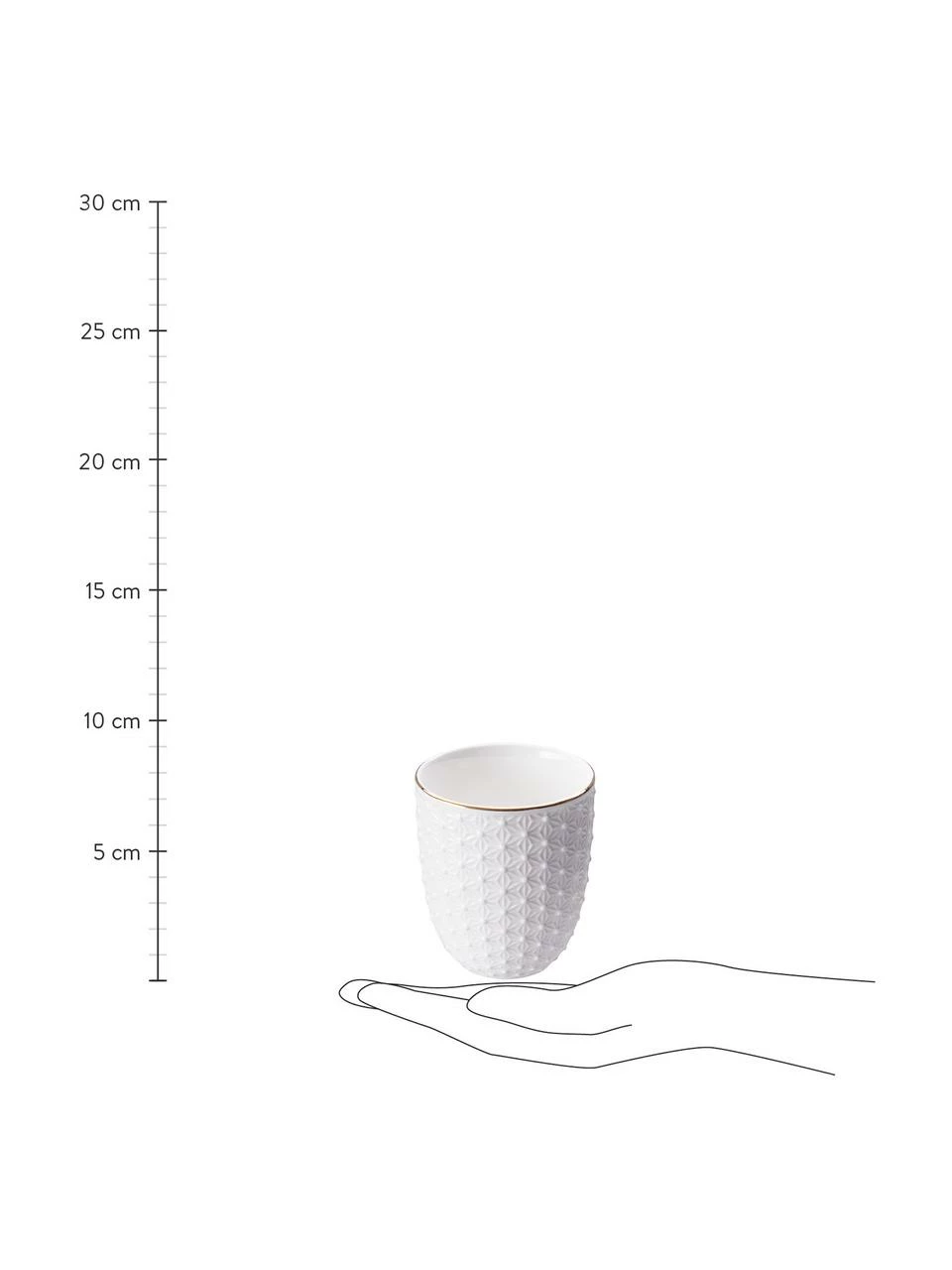 Mug fait main Nippon, 4 élém., Ø 7 x haut. 7 cm, 160 ml 4 Mug fait main Nippon, 4 élém., Ø 7 x haut. 7 cm, 160 ml – Image 2
