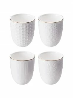 Mug fait main Nippon, 4 élém., Ø 7 x haut. 7 cm, 160 ml