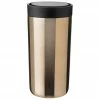 Stelton Mug isotherme doré, brillant, To Go Click, Ø 8 cm, haut. 17 cm, 400 ml