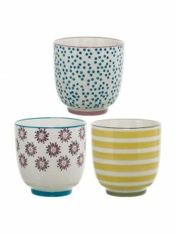 Bloomingville Mug peint à la main Patrizia, 3 élém., Ø 7 x haut. 7 cm, 180 mlSeulement 1 produit disponible
