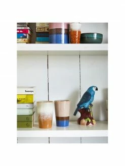 HKliving Mug rétro artisanal céramique 70's, 2 élém., Ø 8 x haut. 13 cm, 280 ml -Cuisine Soldes 2022 Mug retro artisanal ceramique 70s 2 elem 4