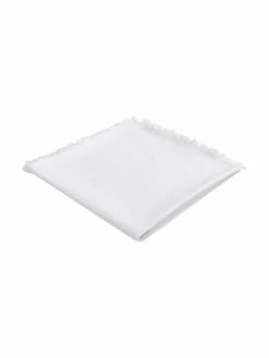 Cote Table Nappe blanche en tissu Nalia, Pour 4 à 6 pers. (larg. 160 x long. 160 cm)Seulement 1 produit disponible