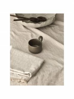 Nappe coton avec franges Ivory, Pour 6 à 10 pers. (larg. 145 x long. 250 cm) -Cuisine Soldes 2022 Nappe coton avec franges Ivory 6