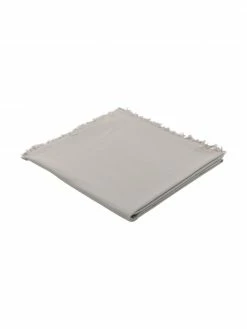 Cote Table Nappe en coton beige à franges Nalia, Pour 4 à 6 pers. (larg. 160 x long. 160 cm) -Cuisine Soldes 2022 Nappe en coton beige a franges Nalia 2