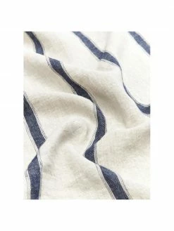 Nappe lin beige/bleu Karla, Pour 6 à 8 pers. (larg. 145 x long. 250 cm) -Cuisine Soldes 2022 Nappe lin beigebleu Karla 4
