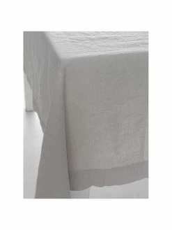 Nappe pur lin couleur crème Duk, Pour 6 à 10 pers. (larg. 135 x long. 250 cm) -Cuisine Soldes 2022 Nappe pur lin couleur creme Duk 2
