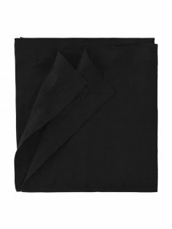 Nappe pur lin noir Duk, Pour 6 à 10 pers. (larg. 135 x long. 250 cm)