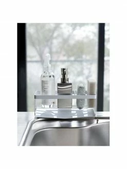 Yamazaki Organisateur d'évier blanc Tower, larg. 25 x long. 10 cm -Cuisine Soldes 2022 Organisateur devier blanc Tower 5