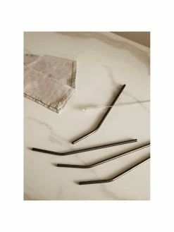 Westwing Collection Paille dorée avec brosse Shine, 4 pièces, Long. 23 cm -Cuisine Soldes 2022 Paille doree avec brosse Shine 4 pieces 8