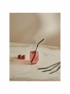 Westwing Collection Paille dorée avec brosse Shine, 4 pièces, Long. 23 cm -Cuisine Soldes 2022 Paille doree avec brosse Shine 4 pieces 9