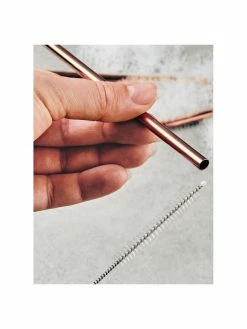 Paille en cuivre avec brosse Manhattan Lounge, 4 élém., long. 22 cm -Cuisine Soldes 2022 Paille en cuivre avec brosse Manhattan Lounge 4 elem 4