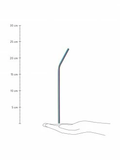 Westwing Collection Paille multicolore avec brosse Shine, 4 pièces, Long. 23 cm -Cuisine Soldes 2022 Paille multicolore avec brosse Shine 4 pieces 4