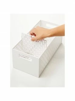 Yamazaki Panier à légumes blanc Tower, larg. 32 x long. 12 cm -Cuisine Soldes 2022 Panier a legumes blanc Tower 4