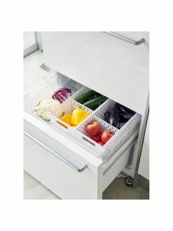 Yamazaki Panier à légumes blanc Tower, larg. 32 x long. 12 cm -Cuisine Soldes 2022 Panier a legumes blanc Tower 5