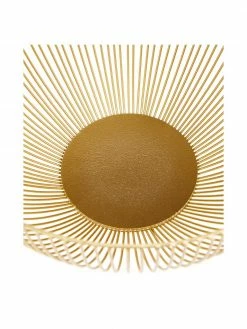 Panier de rangement doré Conic, Ø 25 x haut. 14 cm -Cuisine Soldes 2022 Panier de rangement dore Conic 4