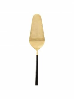 Bloomingville Pelle à gâteau dorée avec manche noire Amine, larg. 7 x long. 28 cm