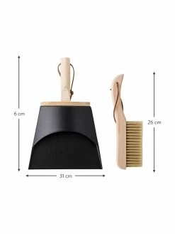 Bloomingville Pelle et balai en bois Sylwia, 2 élém., Lot de différentes tailles -Cuisine Soldes 2022 Pelle et balai en bois Sylwia 2 elem 2