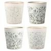 HKliving Petit mug rétro 70's, 4 pièces, Ø 8 x haut. 8 cm, 200 ml -Cuisine Soldes 2022 Petit mug retro 70s 4 pieces