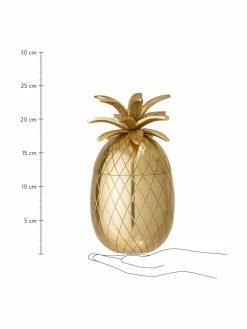 Bloomingville Petit seau à glaçons doré Pineapple, Ø 13 x haut. 24 cm -Cuisine Soldes 2022 Petit seau a glacons dore Pineapple 2