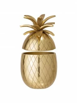 Bloomingville Petit seau à glaçons doré Pineapple, Ø 13 x haut. 24 cm -Cuisine Soldes 2022 Petit seau a glacons dore Pineapple 3