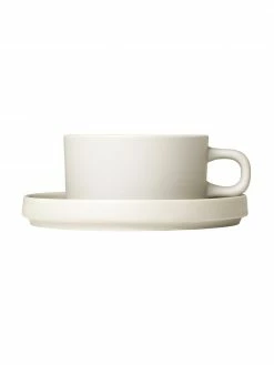 Petite tasse beige mat/brillant Pilar, 2 pièces, Ø 9 x haut. 5 cm, 170 ml