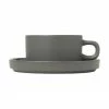 Petite tasse gris foncé mat/brillant Pilar, 2 pièces, Ø 9 x haut. 5 cm, 170 ml -Cuisine Soldes 2022 Petite tasse gris fonce matbrillant Pilar 2 pieces