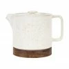 Sema Petite théière blanche avec socle en bois Nordika, 700 ml, 700 mlDisponibilité limitée -Cuisine Soldes 2022 Petite theiere blanche avec socle en bois Nordika 700 ml