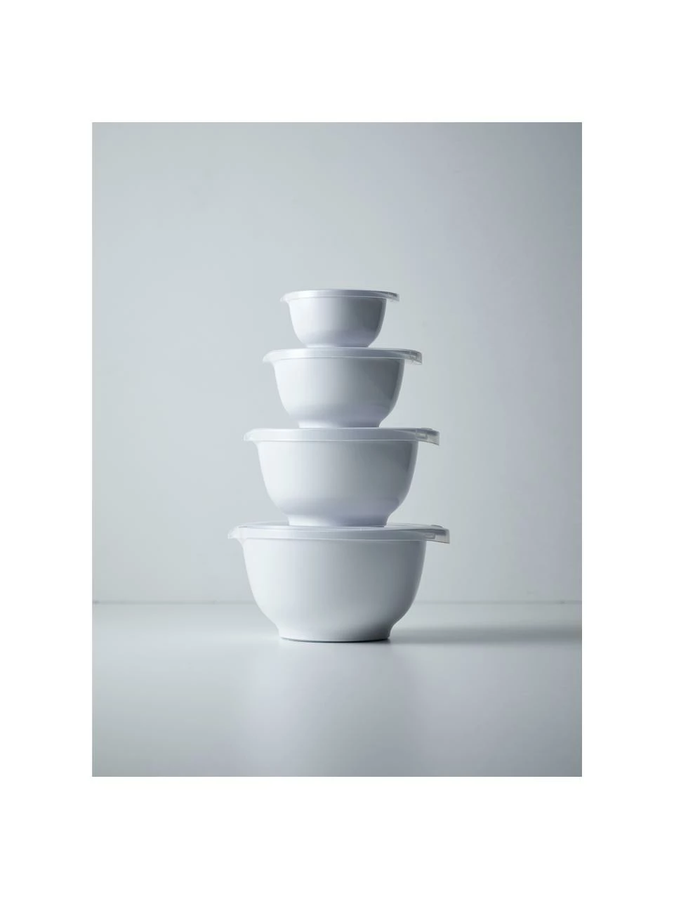 Rosti Petits bols de cuisine blancs Margrethe, 4 élém., Lot de différentes tailles 4 Rosti Petits bols de cuisine blancs Margrethe, 4 élém., Lot de différentes tailles – Image 2