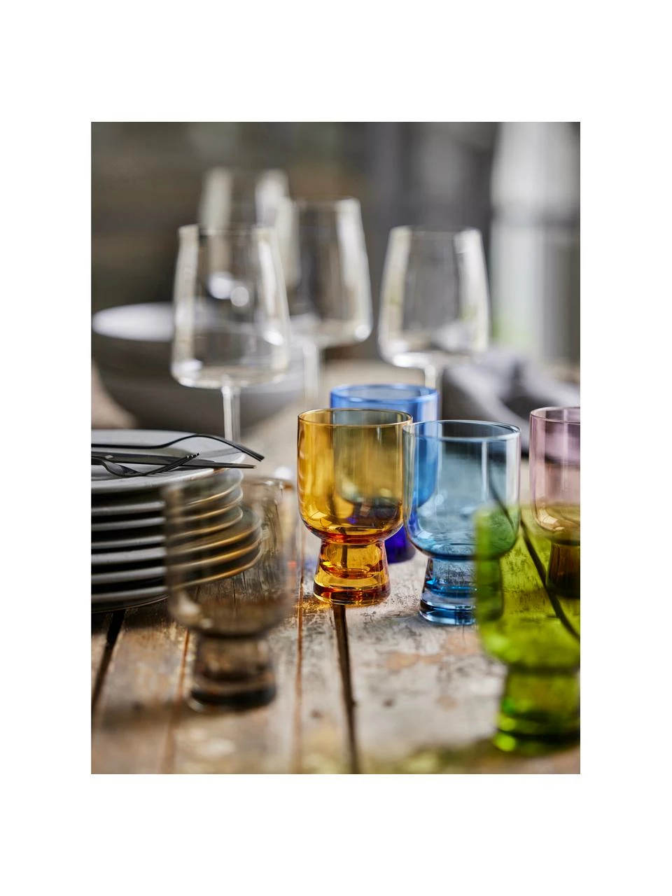 Lyngby Petits verres à eau colorés Tumbli, 6 élém., Ø 8 x haut. 12 cm, 300 ml 4 Lyngby Petits verres à eau colorés Tumbli, 6 élém., Ø 8 x haut. 12 cm, 300 ml – Image 2