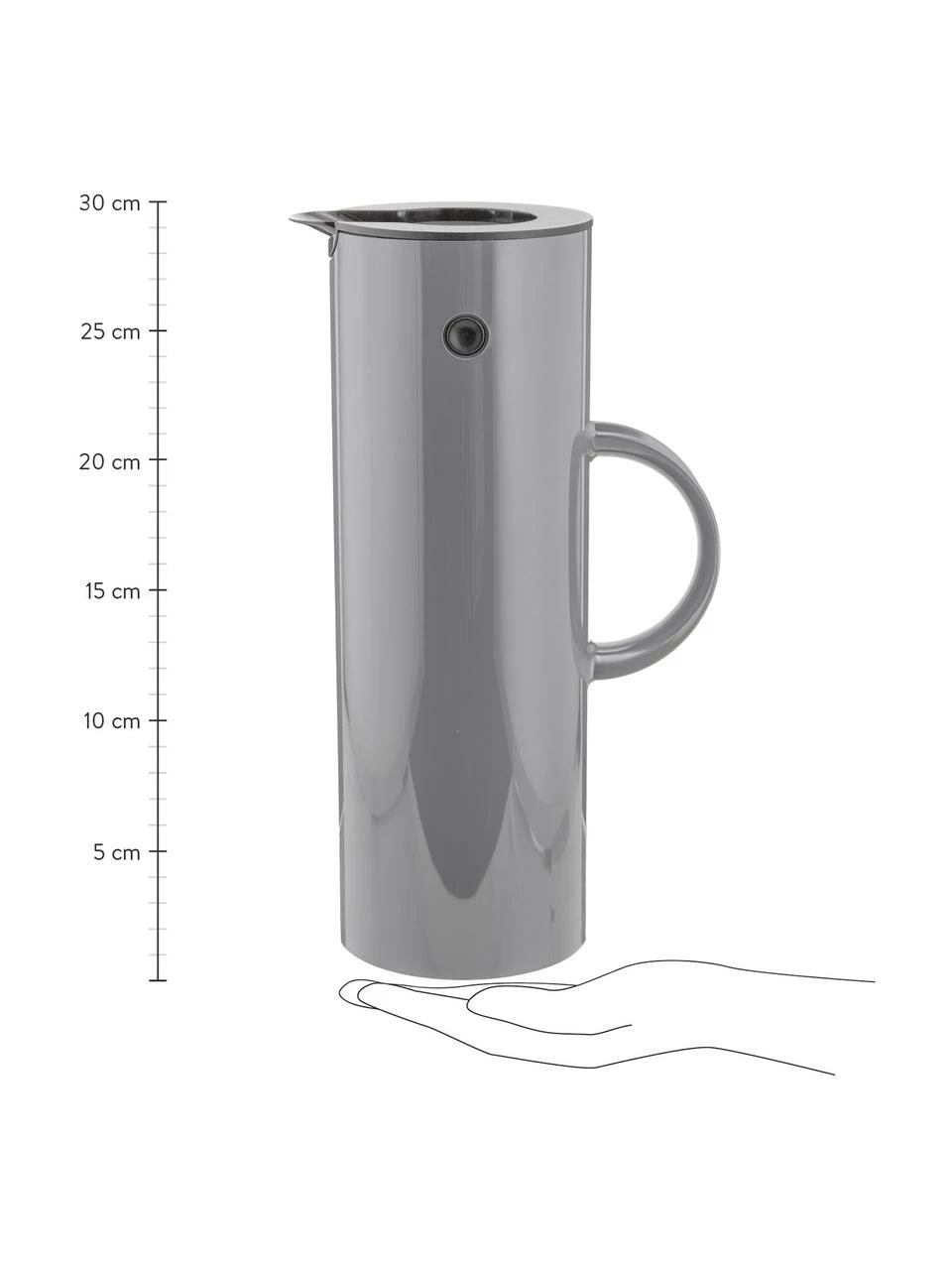 Stelton Pichet isotherme gris EM77, 1 l, 1 l 5 Stelton Pichet isotherme gris EM77, 1 l, 1 l – Image 3