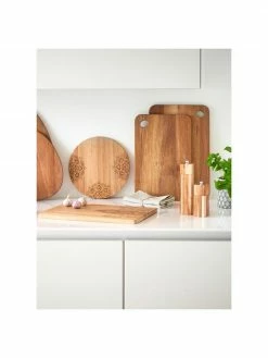 Planche à découper bois d'acacia Akana, larg. 25 x long. 37 cm -Cuisine Soldes 2022 Planche a decouper bois dacacia Akana 2