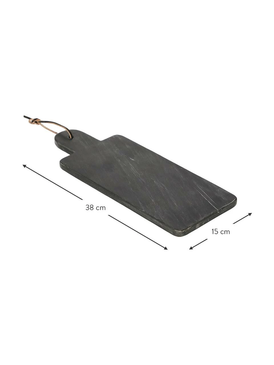 Planche à découper en marbre avec sangle pour suspendre Johana, 15 x 38 cm, larg. 15 x long. 38 cm 6 Planche à découper en marbre avec sangle pour suspendre Johana, 15 x 38 cm, larg. 15 x long. 38 cm – Image 4