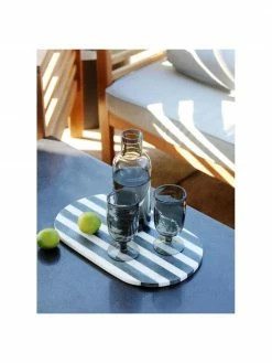 Bloomingville Planche à découper marbre Stripes, 23 x 37 cm, larg. 23 x long. 37 cm -Cuisine Soldes 2022 Planche a decouper marbre Stripes 23 x 37 cm 4