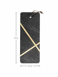 Bloomingville Planche à pain en marbre noir Elsi, 16 x 41 cm, larg. 16 x long. 41 cmDisponibilité limitée 7 Bloomingville Planche à pain en marbre noir Elsi, 16 x 41 cm, larg. 16 x long. 41 cmDisponibilité limitée -Cuisine Soldes 2022 Planche a pain en marbre noir Elsi 16 x 41 cm 2