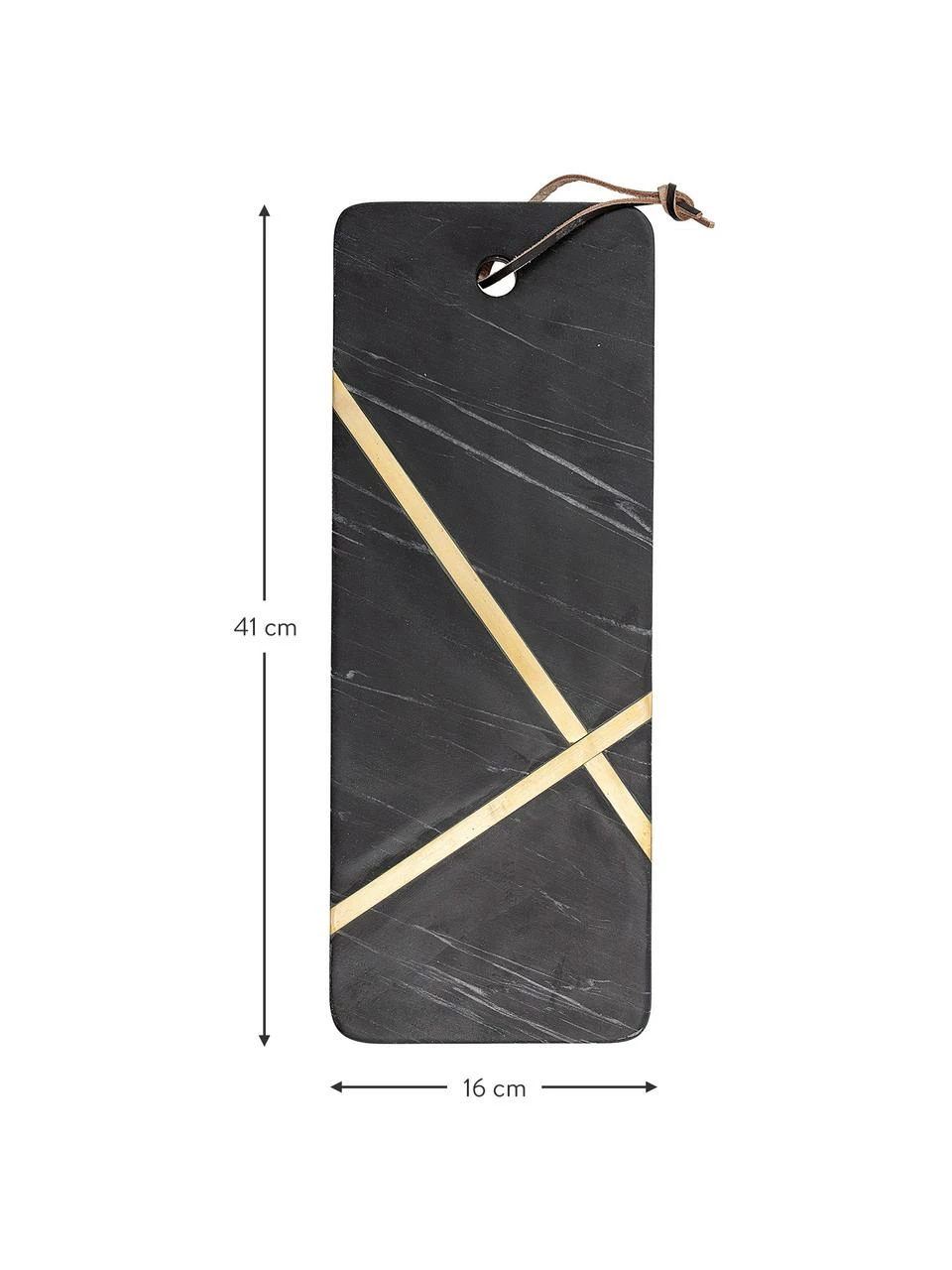 Bloomingville Planche à pain en marbre noir Elsi, 16 x 41 cm, larg. 16 x long. 41 cmDisponibilité limitée 5 Bloomingville Planche à pain en marbre noir Elsi, 16 x 41 cm, larg. 16 x long. 41 cmDisponibilité limitée – Image 3