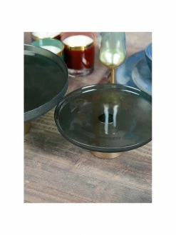 Plat à gâteau en verre avec une base dorée Salba, différentes tailles, Ø 21 x haut. 12 cmDisponibilité limitée -Cuisine Soldes 2022 Plat a gateau en verre avec une base doree Salba differentes tailles 2