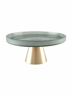 Plat à gâteau en verre avec une base dorée Salba, différentes tailles, Ø 21 x haut. 12 cmDisponibilité limitée