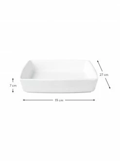 Asa Plat de four en gr&egrave;s blanc Grande, larg. 27 x long. 19 cm -Cuisine Soldes 2022 Plat de four en gres blanc Grande 2