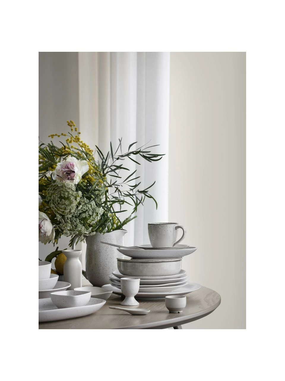 Broste Copenhagen Plat de service grès fait main Nordic Sand, 30x17 cm, larg. 30 x long. 17 cm 6 Broste Copenhagen Plat de service grès fait main Nordic Sand, 30x17 cm, larg. 30 x long. 17 cm – Image 4