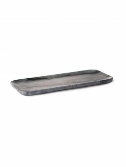 HKliving Plat de service gris foncé Tina, larg. 12 x prof. 30 cm