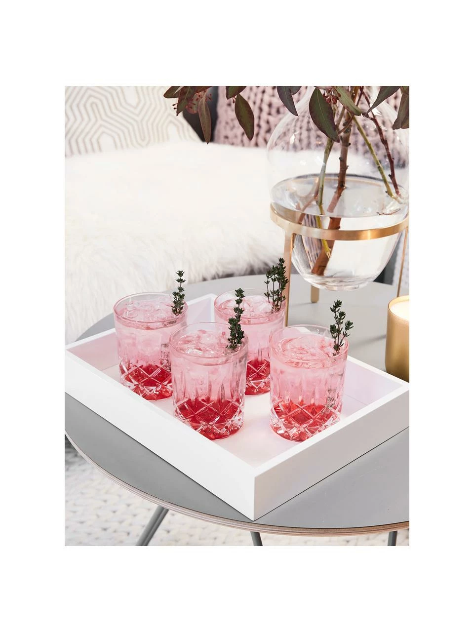 Westwing Collection Plateau blanc brillant Hayley, larg. 33 x prof. 24 cm 3 Westwing Collection Plateau blanc brillant Hayley, larg. 33 x prof. 24 cm – Image 2