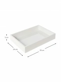 Westwing Collection Plateau blanc brillant Hayley, larg. 33 x prof. 24 cm 9 Westwing Collection Plateau blanc brillant Hayley, larg. 33 x prof. 24 cm -Cuisine Soldes 2022 Plateau blanc brillant Hayley 2