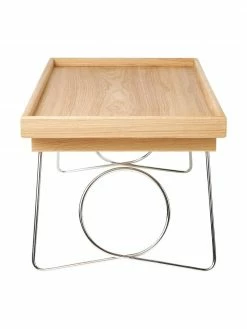 By On Plateau de lit pliable bois de chêne Nature, larg. 60 x haut. 25 cm -Cuisine Soldes 2022 Plateau de lit pliable bois de chene Nature 2