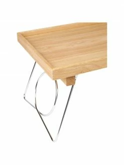 By On Plateau de lit pliable bois de chêne Nature, larg. 60 x haut. 25 cm -Cuisine Soldes 2022 Plateau de lit pliable bois de chene Nature 4