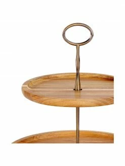 Andrea House Plateau de présentation bois d'acacia Acacia, Ø 27 x haut. 26 cm -Cuisine Soldes 2022 Plateau de presentation bois dacacia Acacia 2